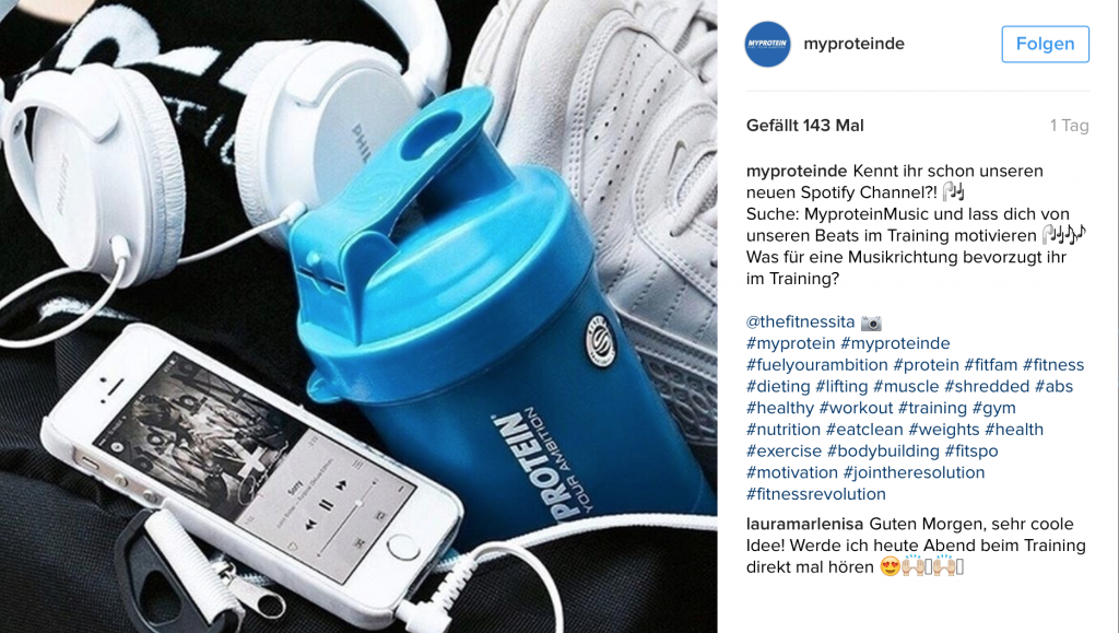 MyProtein auf Spotify