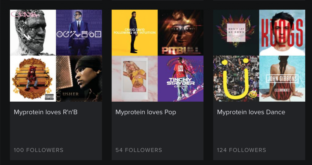 MyProtein auf Spotify