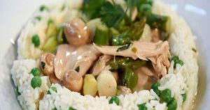 High Carb Low Fat Hühnerfrikassee