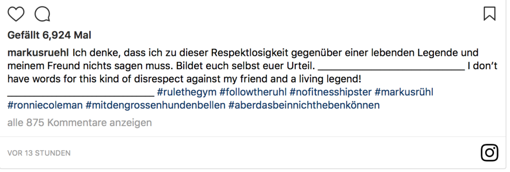 Markus Rühl Ronnie Coleman