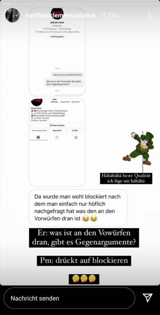 Vorwürfe gegen Planet Meat!